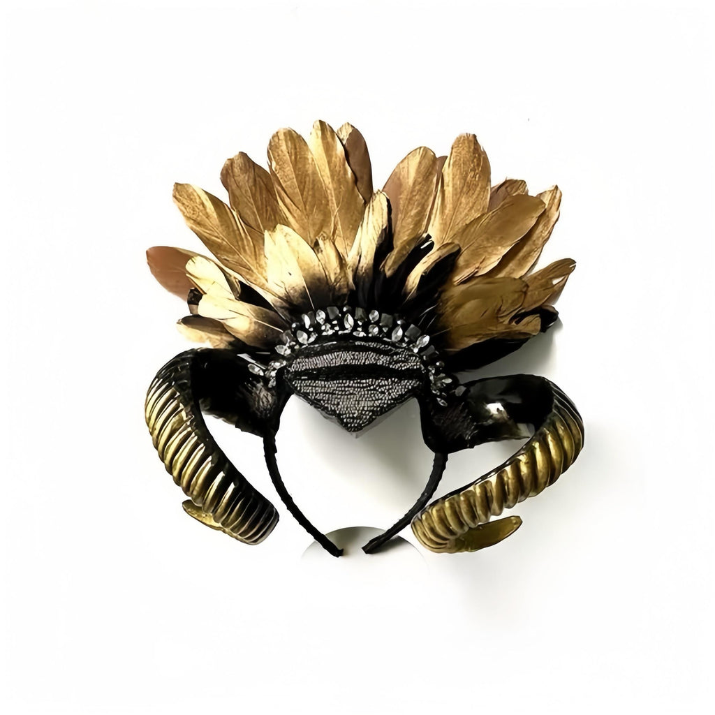 Antelope Horn Headband: Gothic Devil Horns