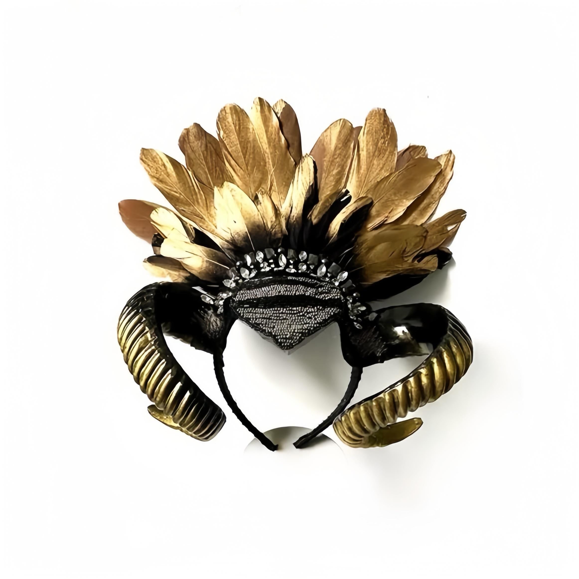 Antelope Horn Headband: Gothic Devil Horns