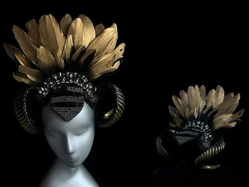 Antelope Horn Headband: Gothic Devil Horns